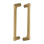 M Marcus Heritage Brass Back to Back Door Pull Handle Gio Design 332mm length